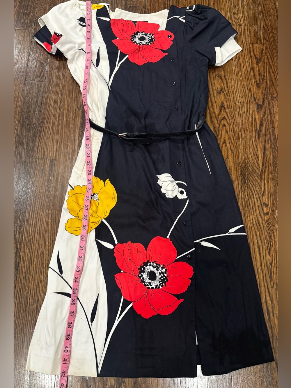1980s Abrizzi For Saks Vintage Dress EXTREME CHIC Size 12 - Picture 5 of 7